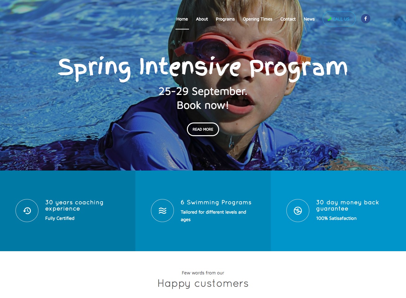 2016 ⎊ Swim School